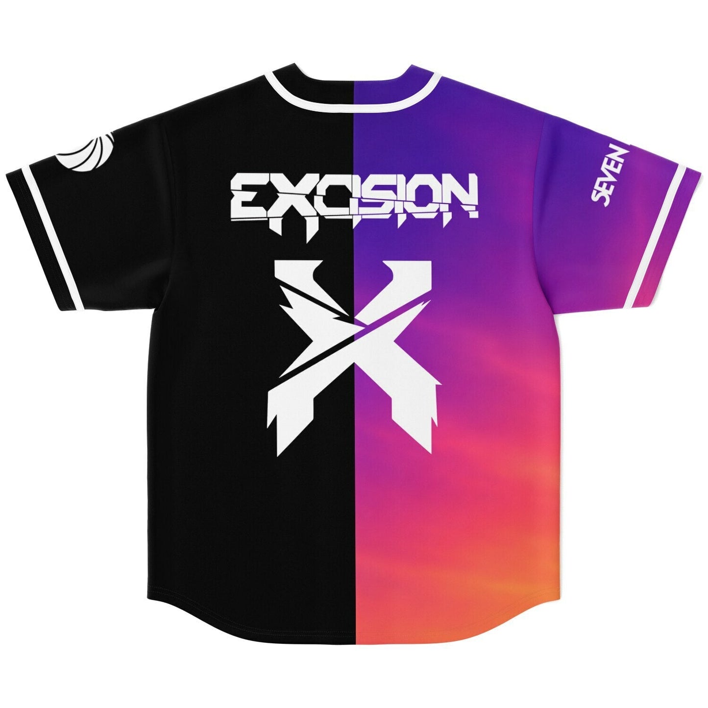Excision Split Bold Dj Rave Baseball Jersey