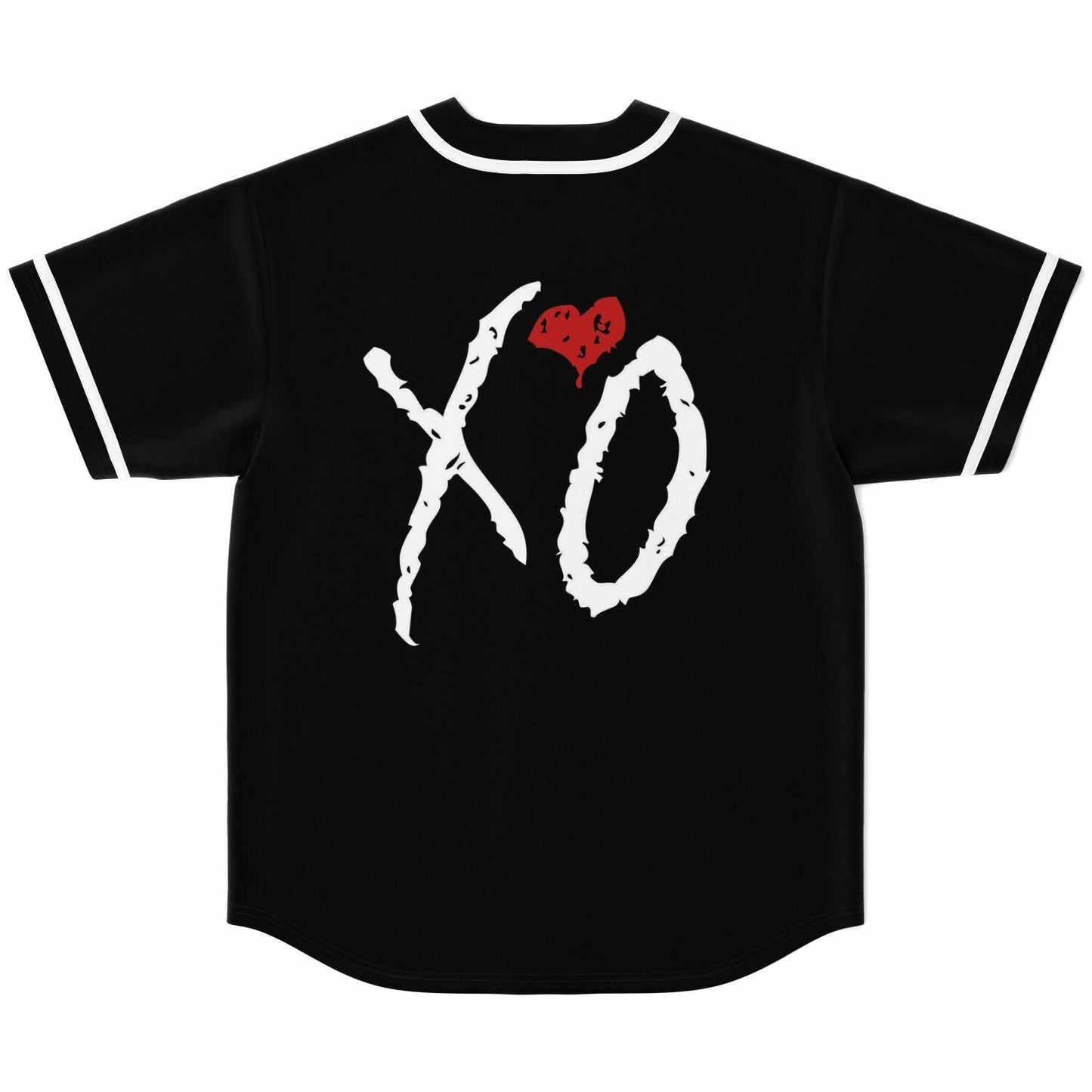 The Weeknd Black Xo Wordmark Rave Baseball Jersey