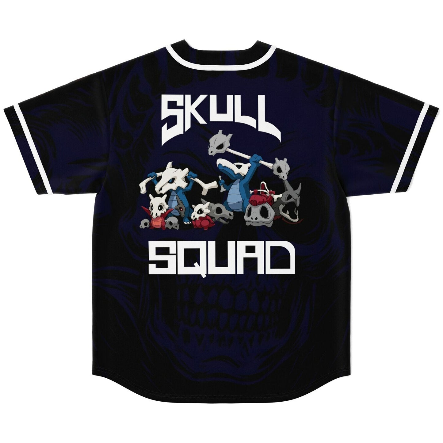 Black Dark Faint Tonal Rave Baseball Jersey
