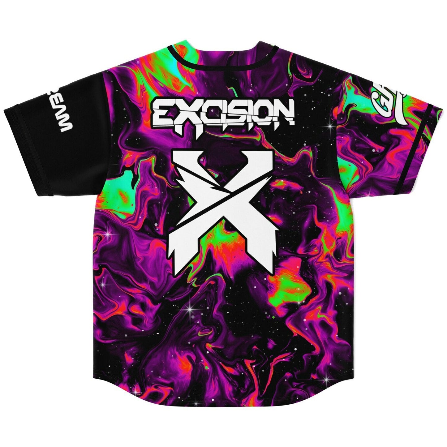 Excision Black Half Rave Baseball Jersey