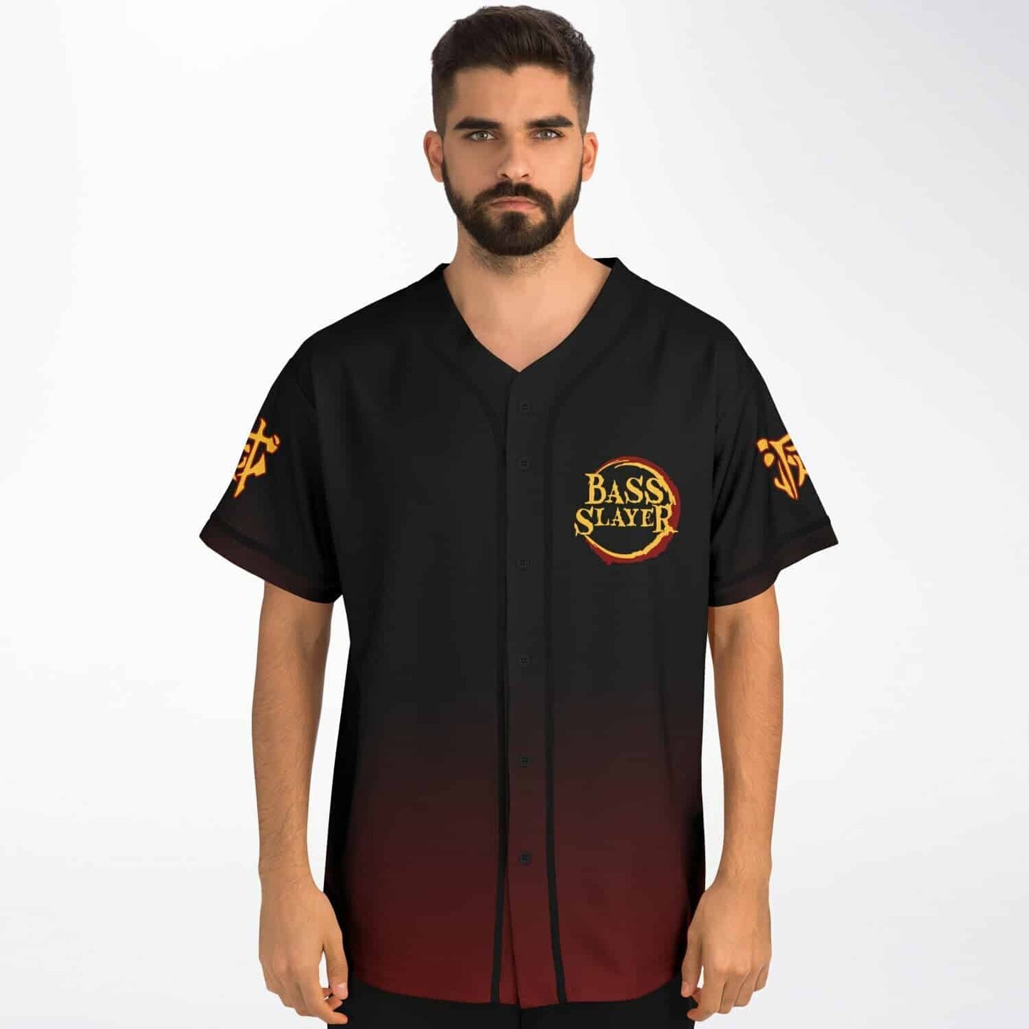 Black Deep Anime Battle Rave Baseball Jersey