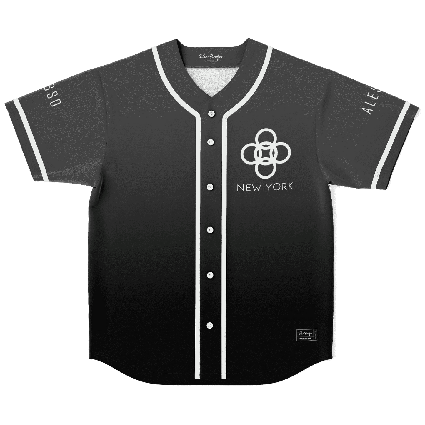 Alesso Charcoal Grey Minimal City Rave Baseball Jersey