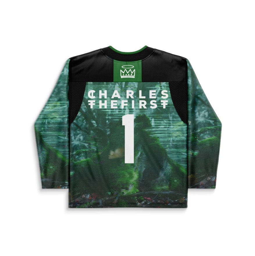 CHARLES THE FIRST Black Forest Misty Pine Rave Hockey Jersey