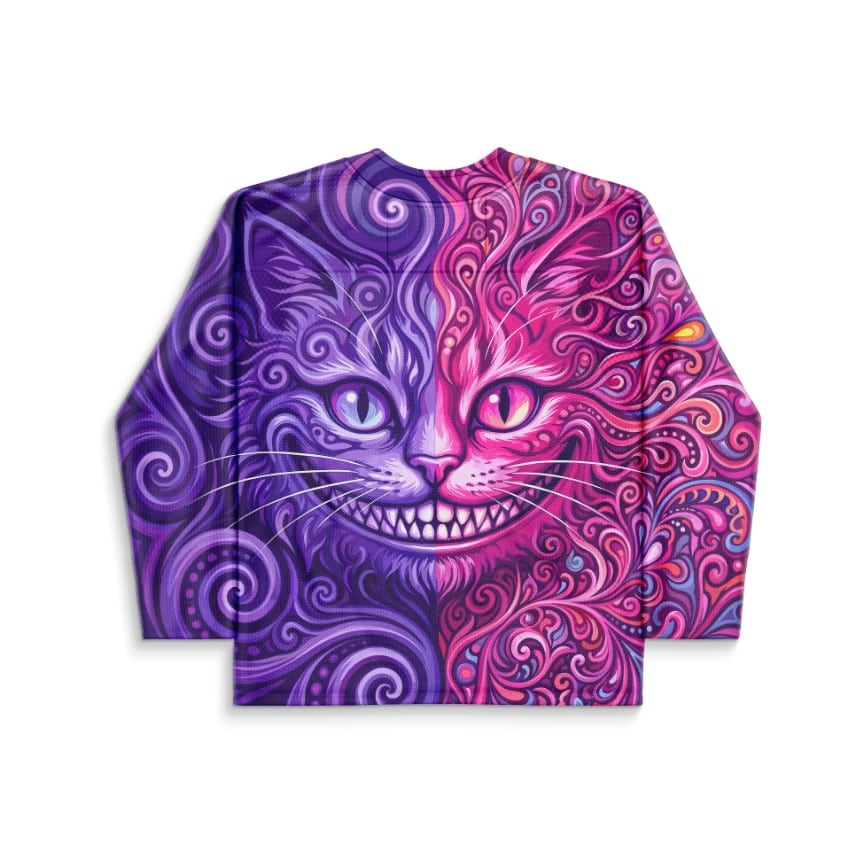 Purple Hot Split Face Rave Hockey Jersey