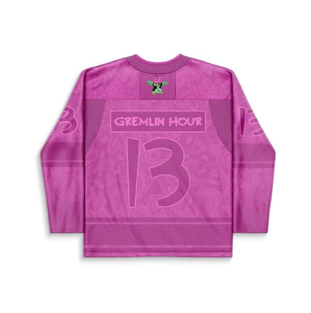 Pink Magenta Gremlins Rave Hockey Jersey