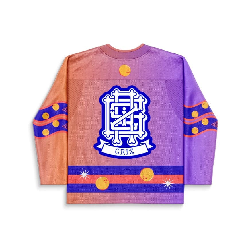 GRiZ Purple Coral Retro Bowling Rave Hockey Jersey