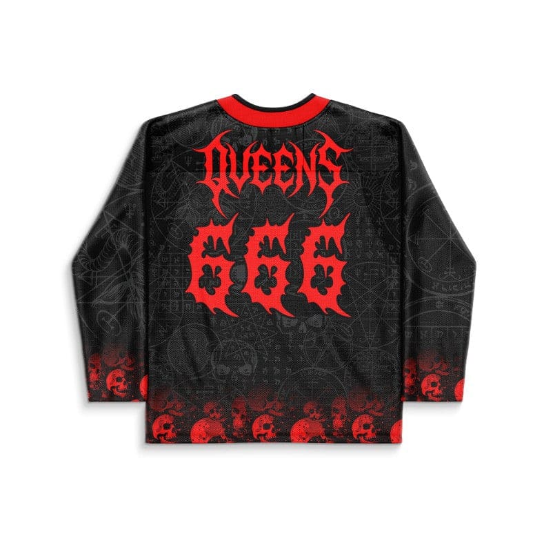 Black Occult Rave Hockey Jersey