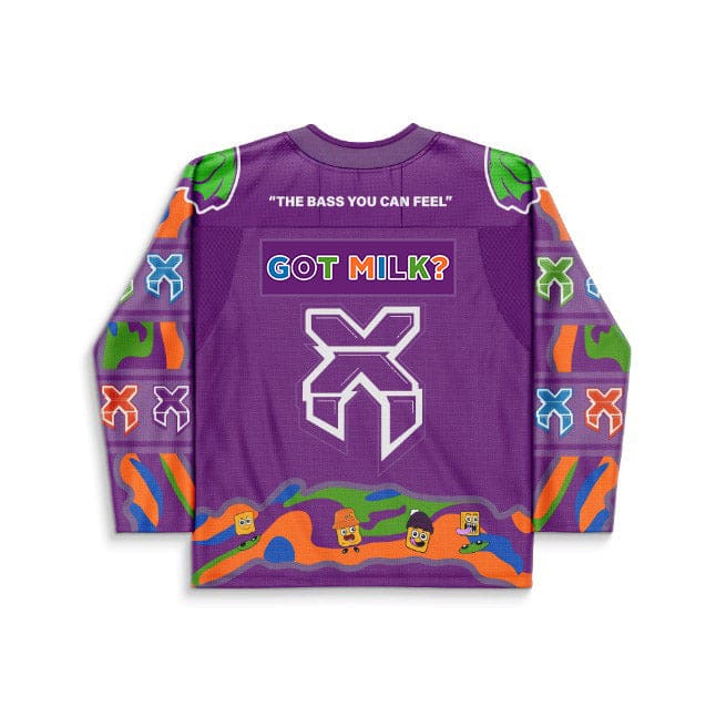 Excision Purple Base Cereal Box Rave Hockey Jersey