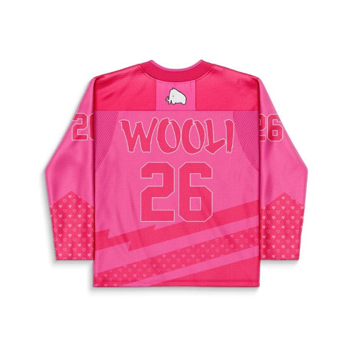 Wooli Hot Pink Ornate Decorated Rave Hockey Jersey