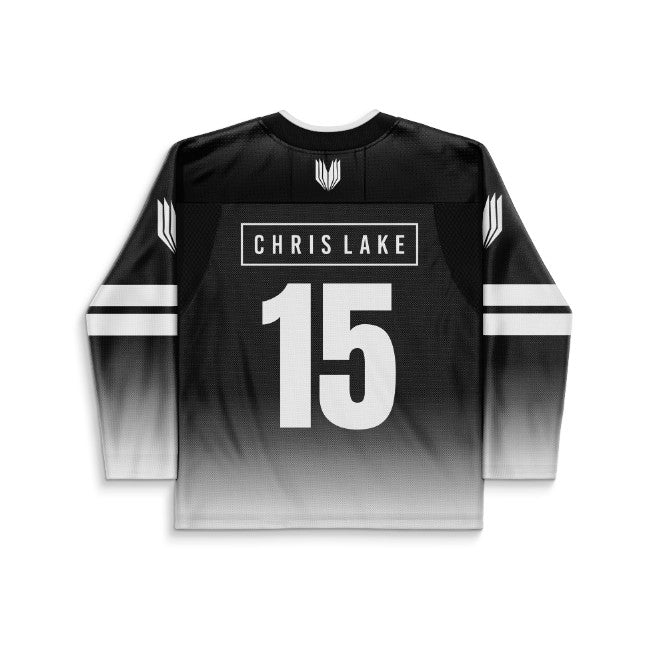 Chris Lake Black White Two Open Rave Hockey Jersey