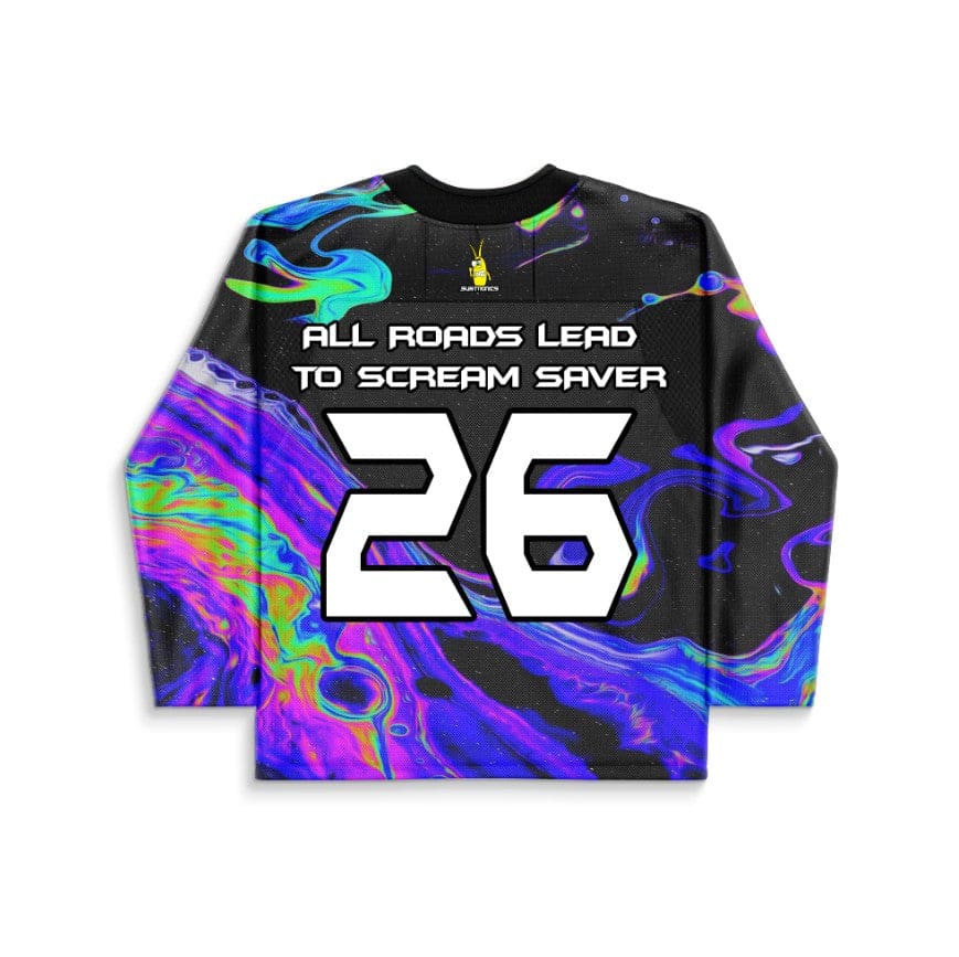 Subtronics Black Liquid Oil Rave Hockey Jersey