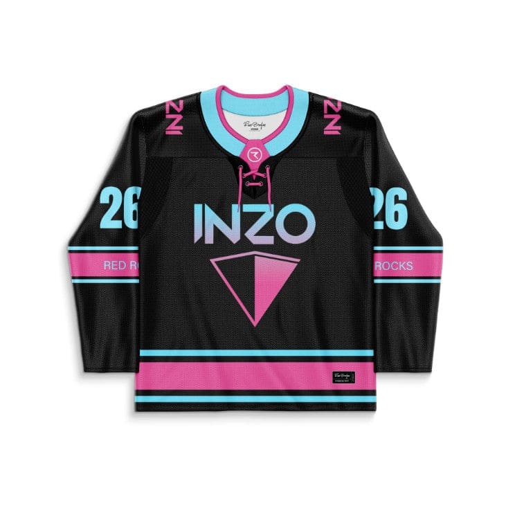 INZO Black Clean Team Rave Hockey Jersey