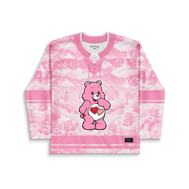 Pink Pastel Cute Cartoon Rave Hockey Jersey