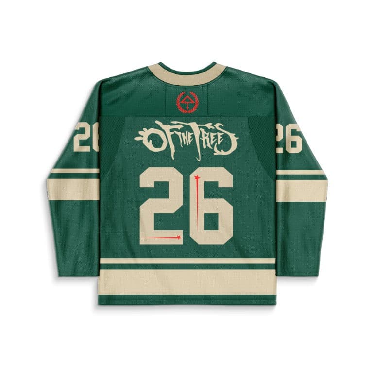 Forest Green Vintage Baseball Rave Hockey Jersey