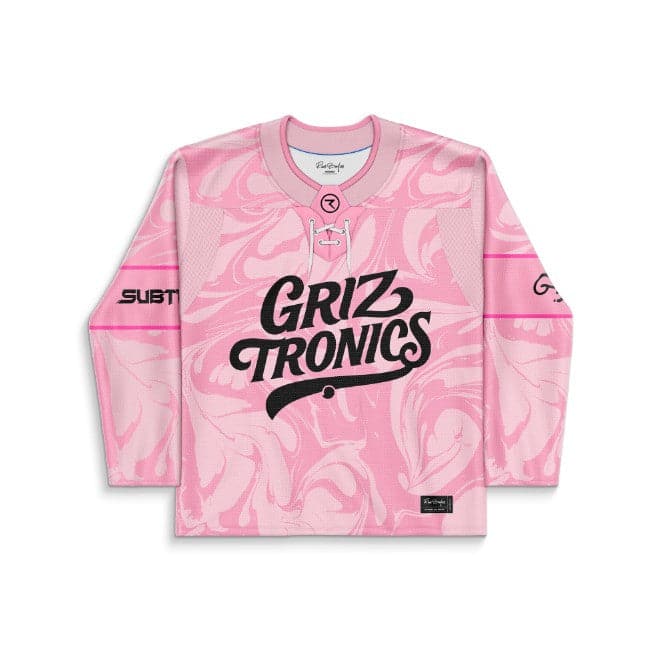 Griztronics Light Pink Marbled Rave Hockey Jersey