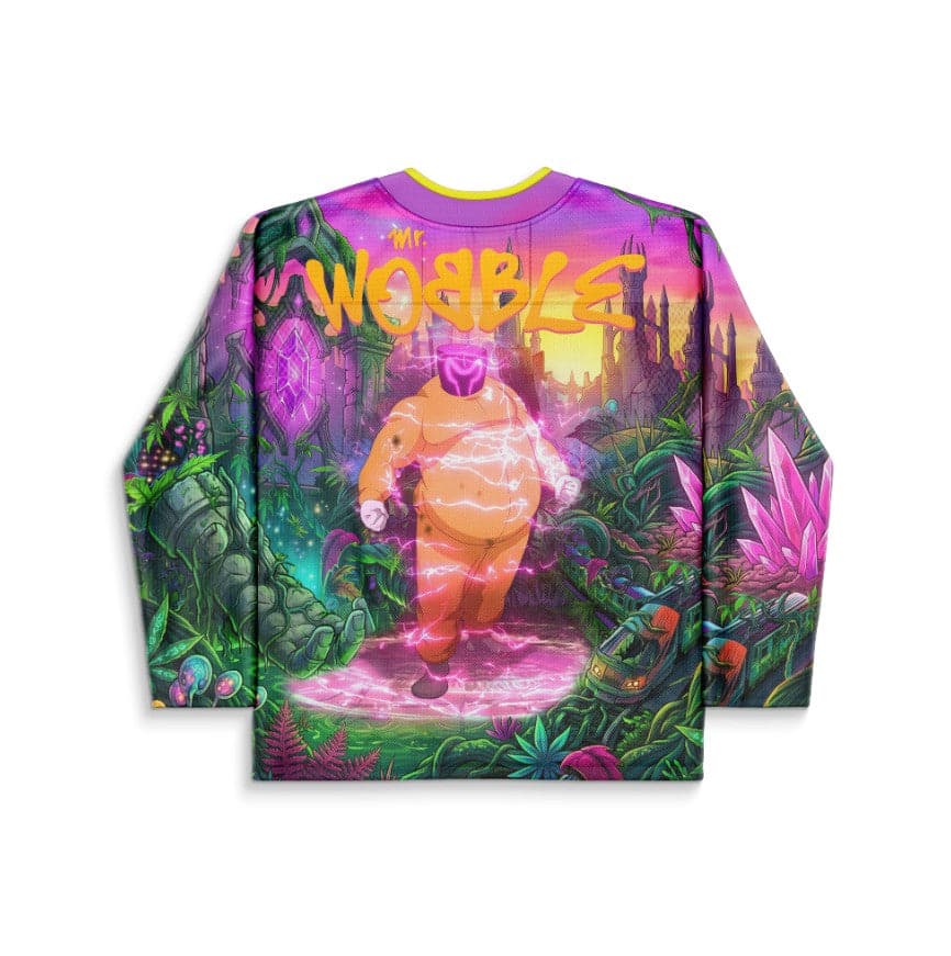Vivid Psychedelic Fantasy Rave Hockey Jersey