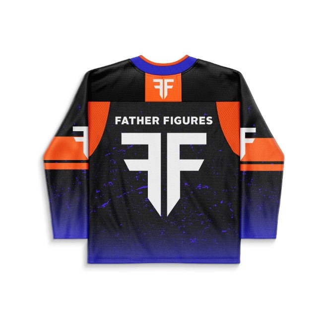 Father Figures Black Trio Hooded Rave Hockey Jersey
