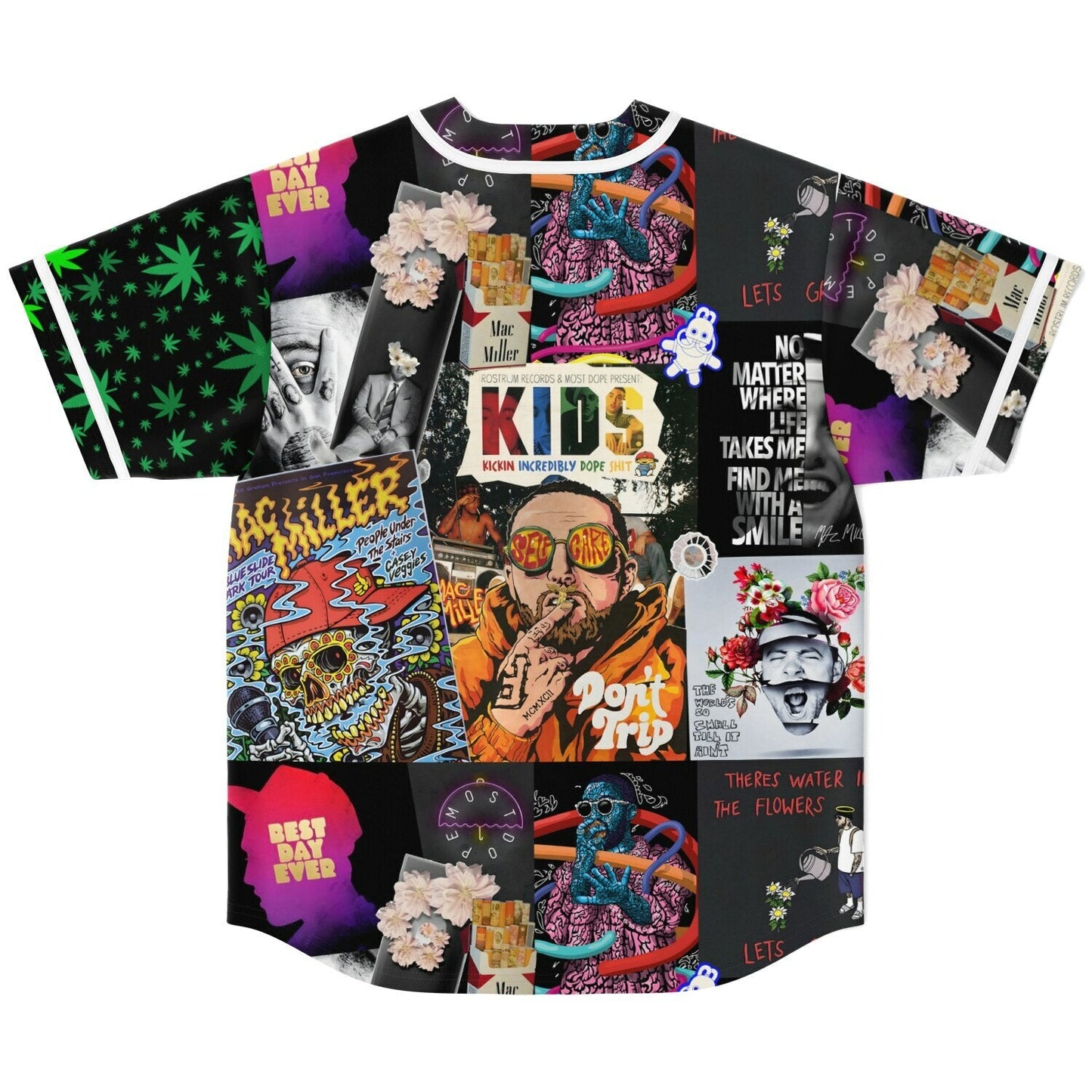Mac Miller Collage Photo Rave Baseball Jersey
