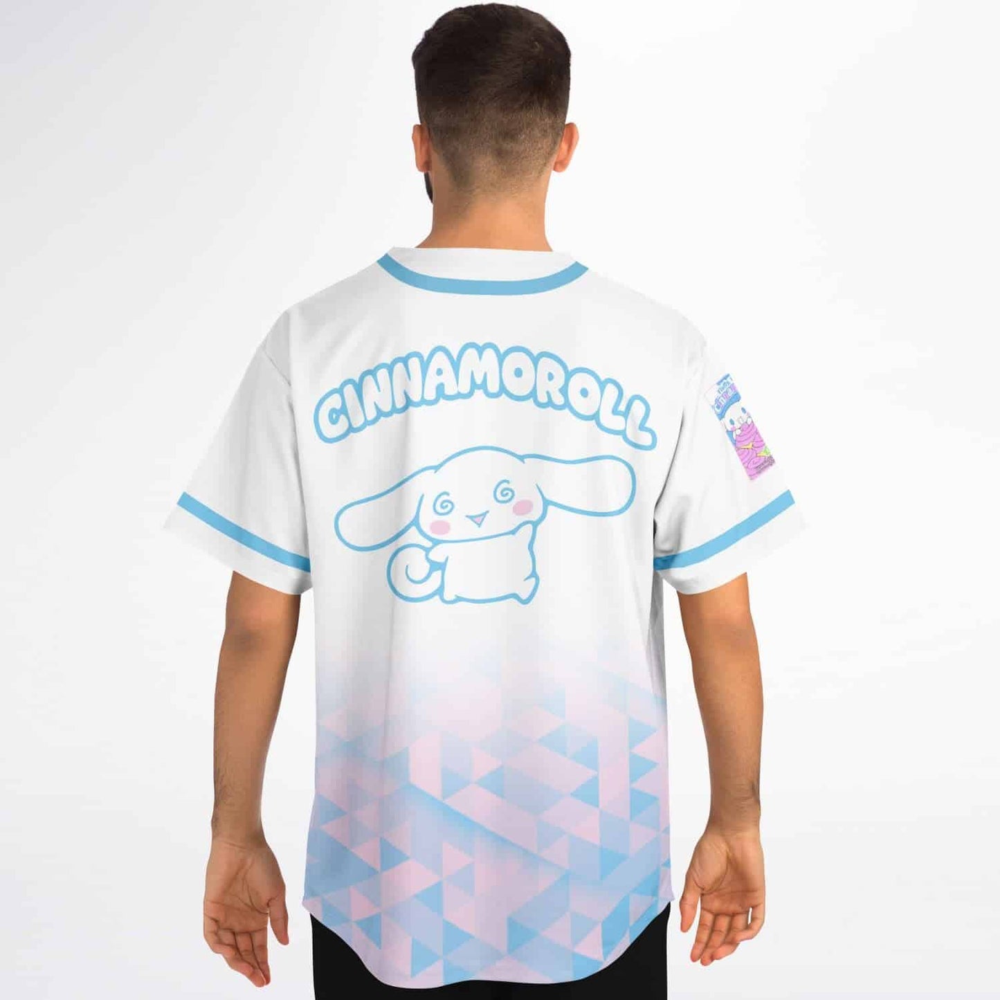 White Cartoon Long Rave Baseball Jersey