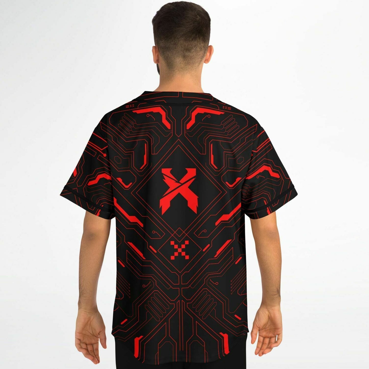 Excision Black Tech Rave Baseball Jersey
