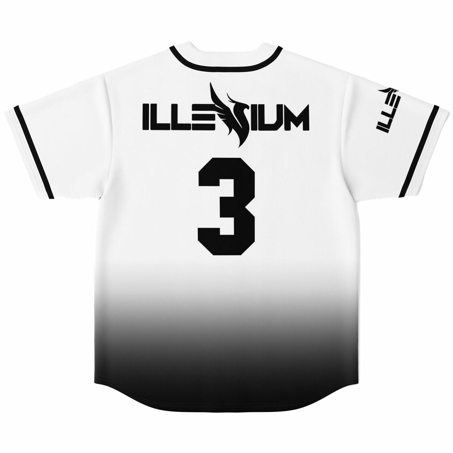 Illenium White Black Phoenix Rave Baseball Jersey