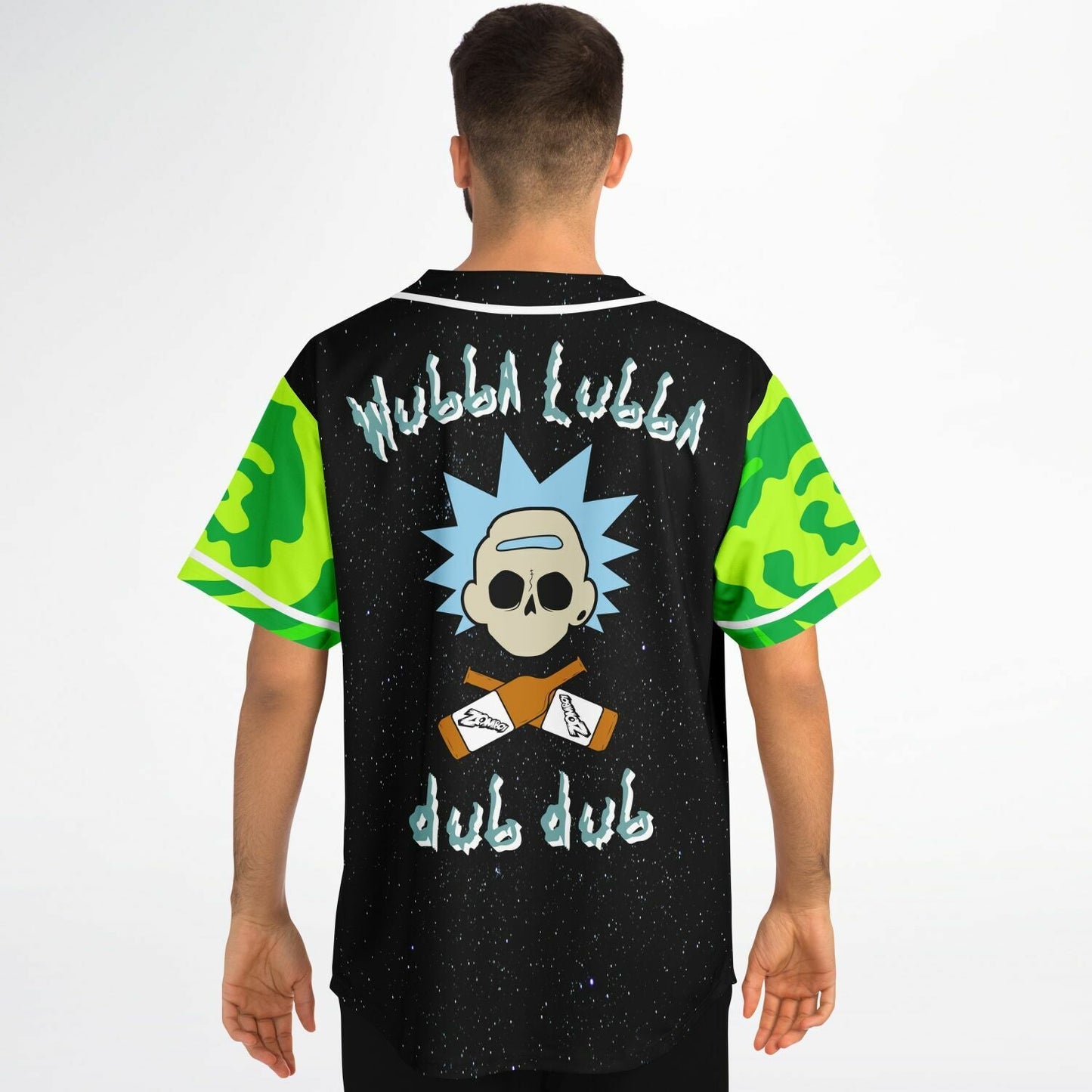 Black Starry Cartoon Mad Rave Baseball Jersey