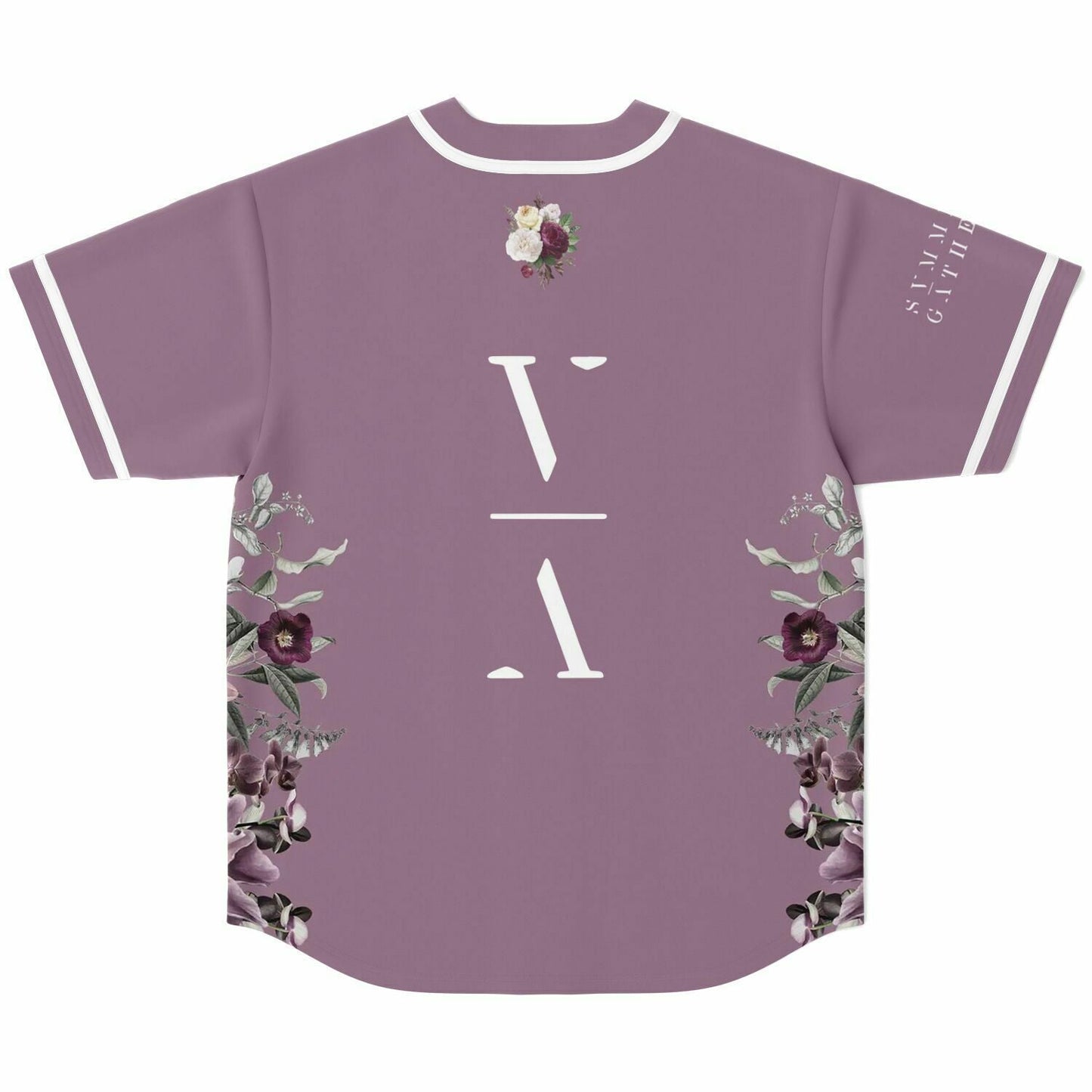 This Never Happened Dusty Mauve Moody Botanical Rave Baseball Jersey