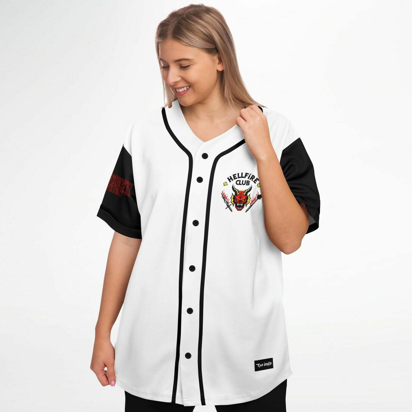 White Body ‘Hellfire Club’ Rave Baseball Jersey
