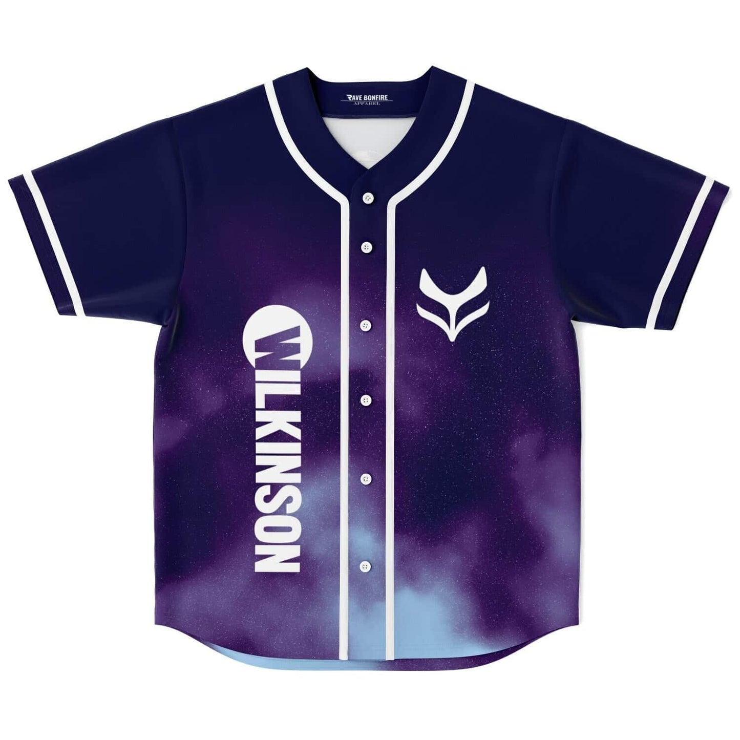REZZ Deep Navy Cosmic Nebula Rave Baseball Jersey