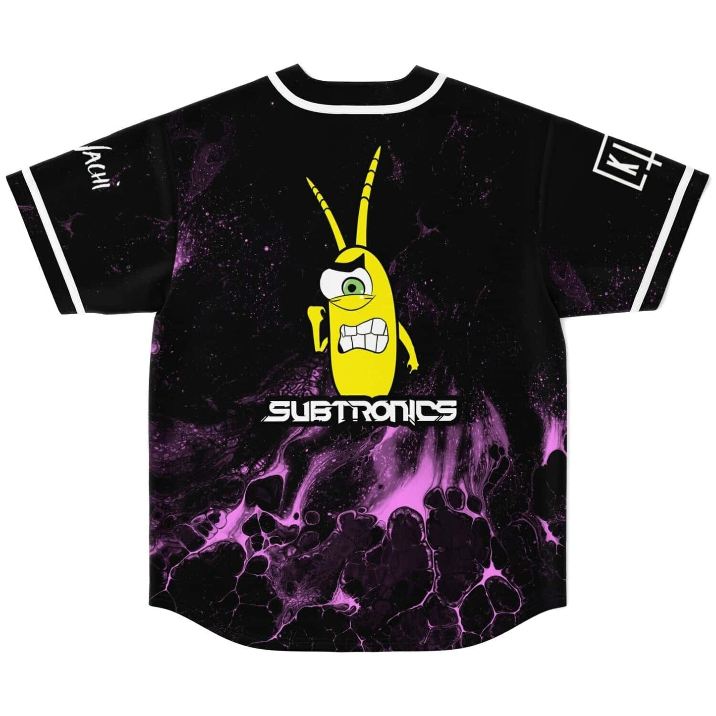 Subtronics Black Purple Fluid Rave Baseball Jersey