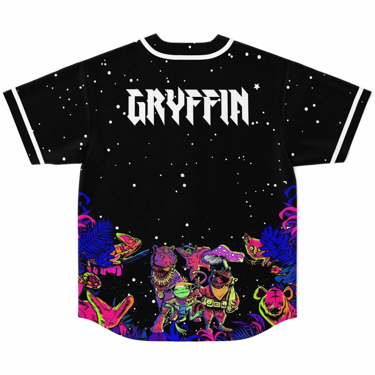 Gryffin Black Starry Night Rave Baseball Jersey