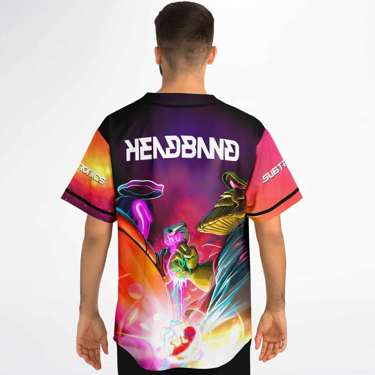 Subtronics Vivid Psychedelic Surreal Scene Rave Baseball Jersey
