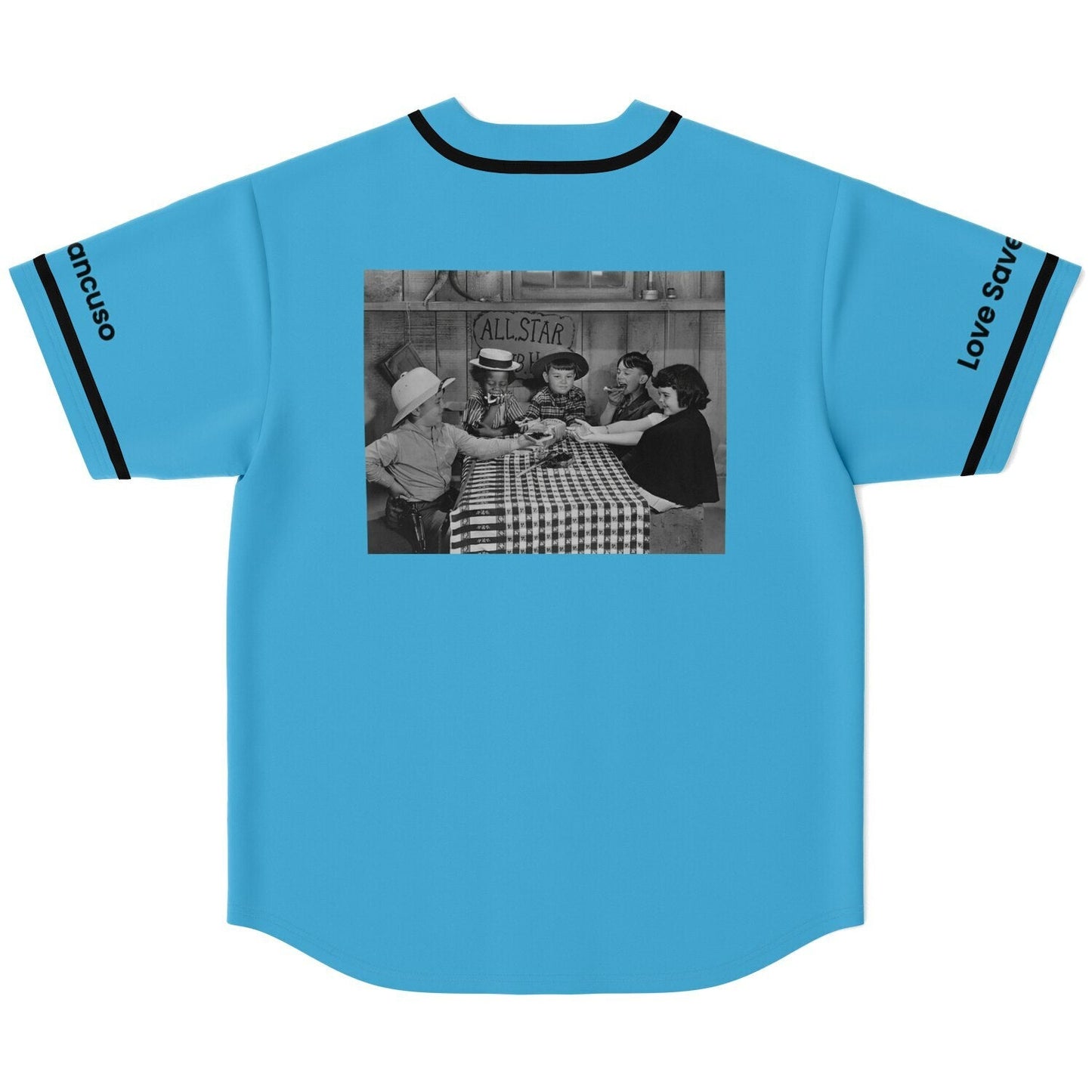 David Mancuso Sky Blue Rave Baseball Jersey