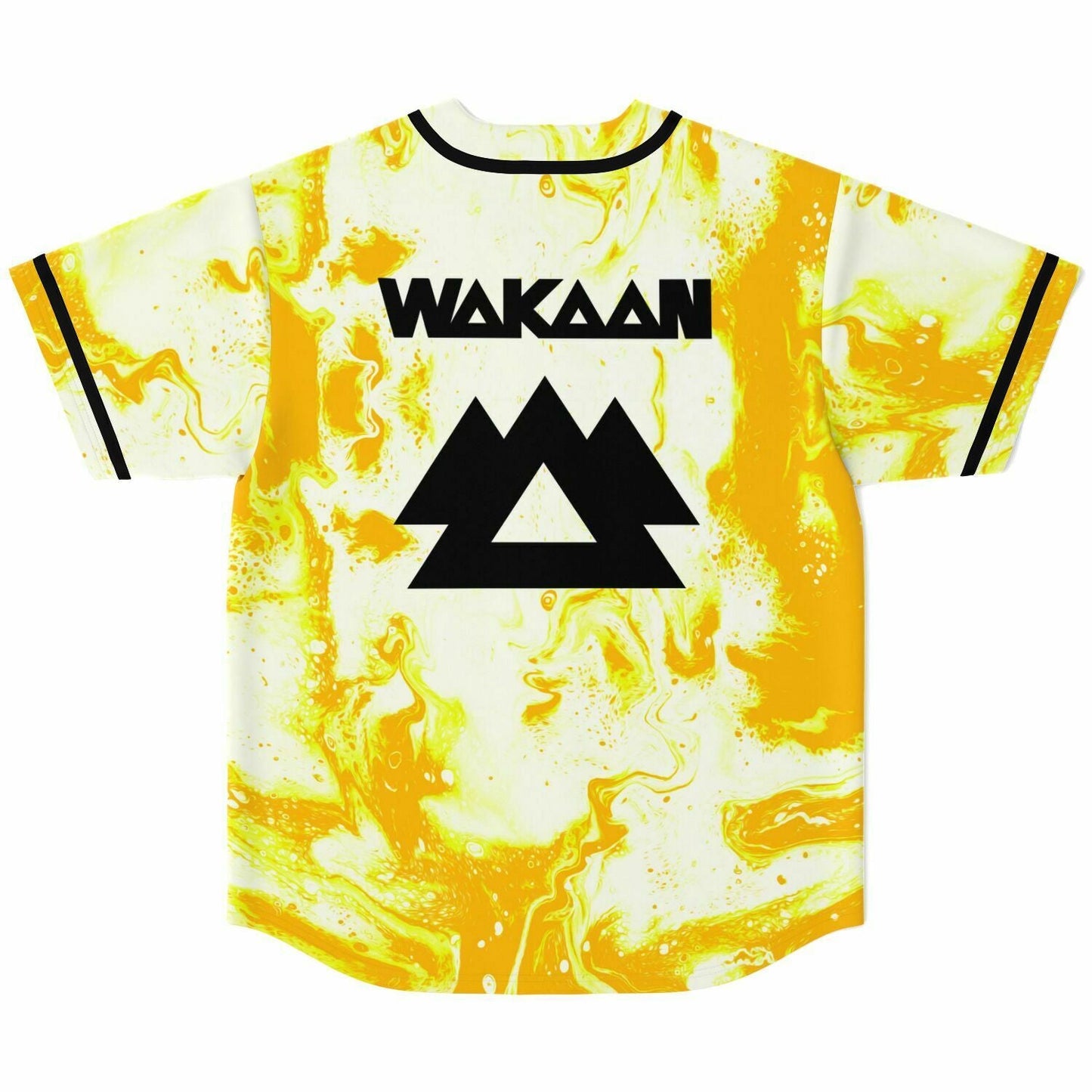 Liquid Stranger White Bright Marble Rave Baseball Jersey