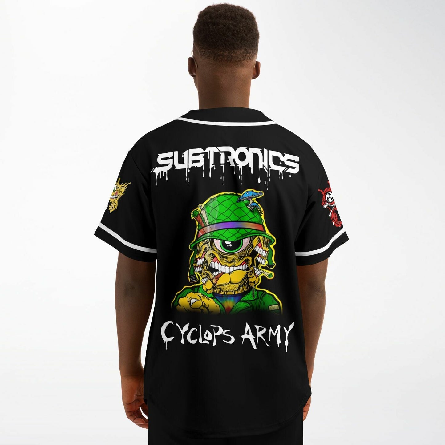 Subtronics Black One Eyed Rave Baseball Jersey