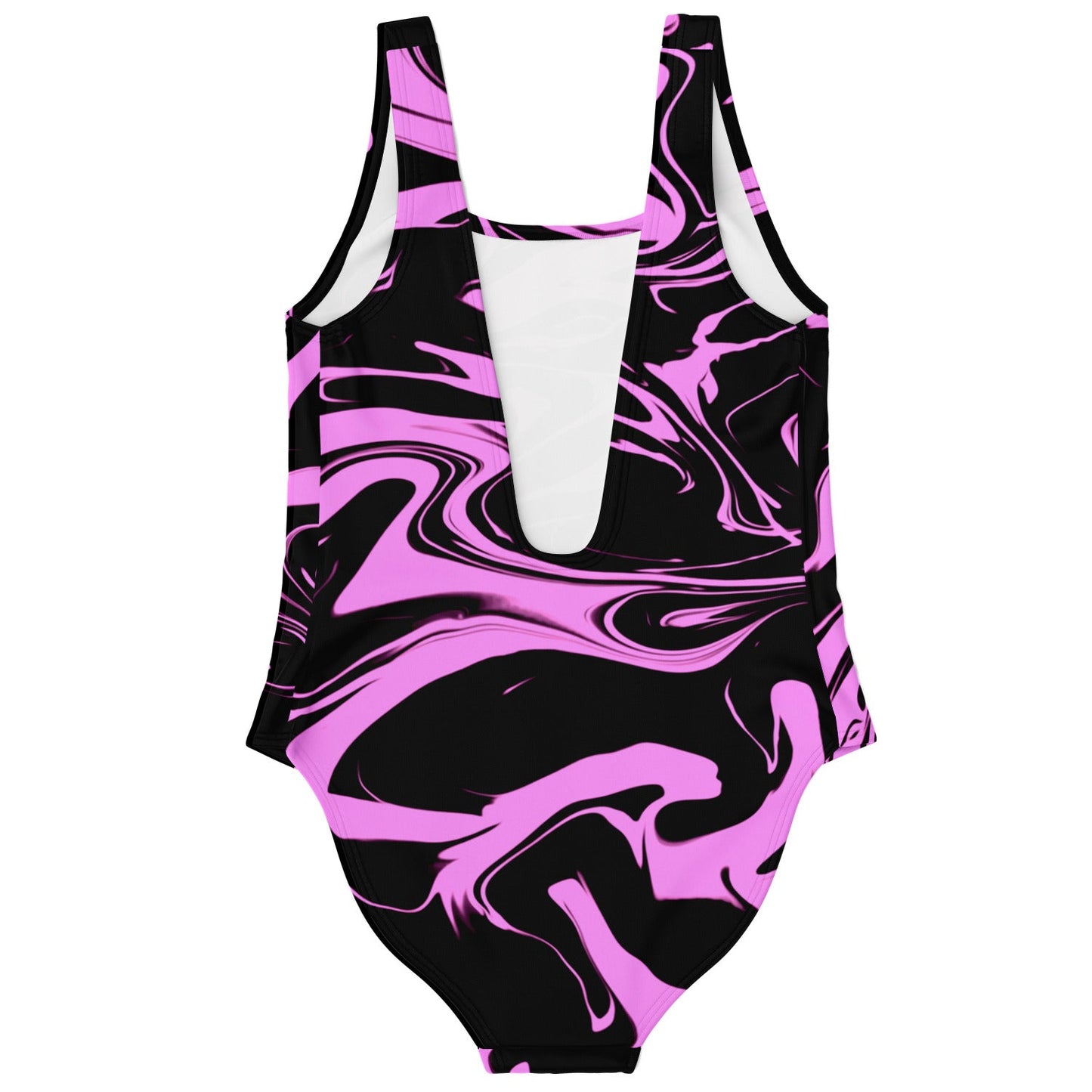 Black Abstract Liquid Rave Swimsuit