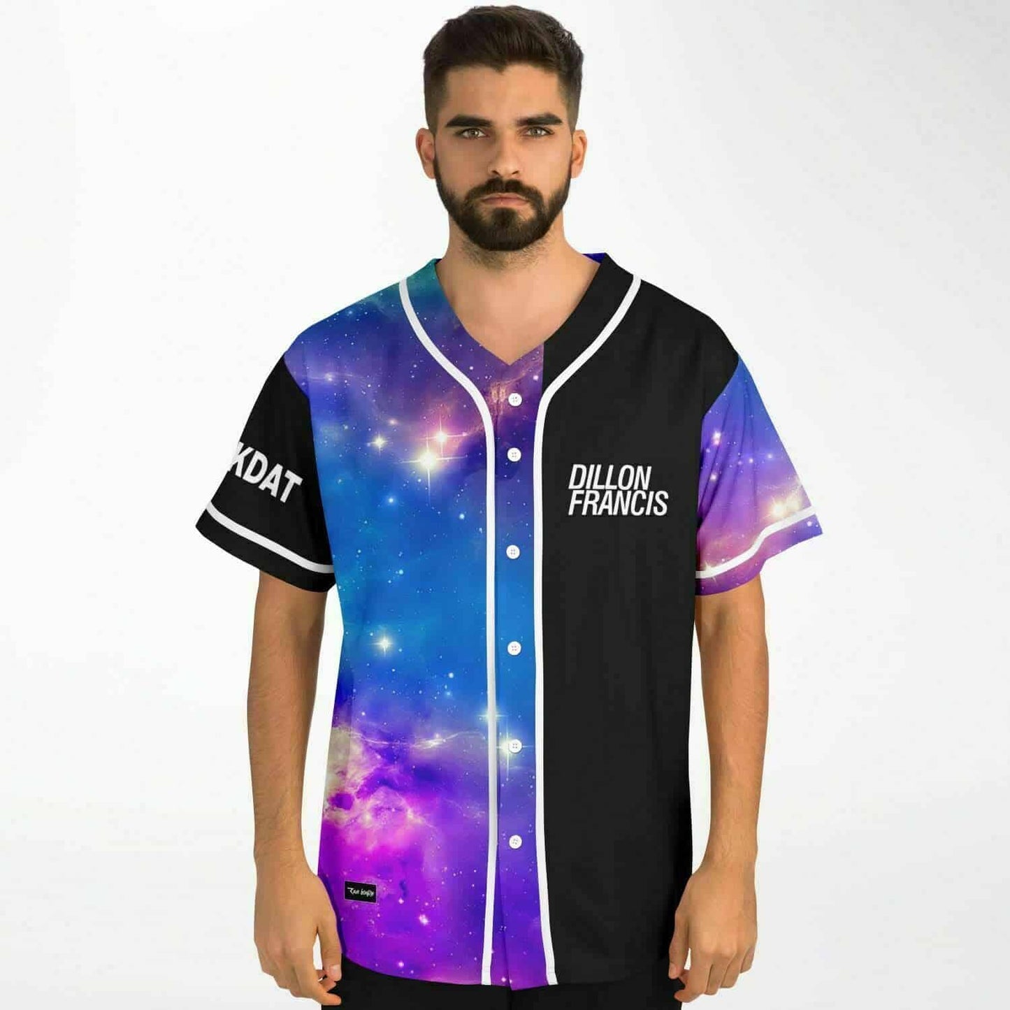 Dillon Francis Black Outer Space Rave Baseball Jersey