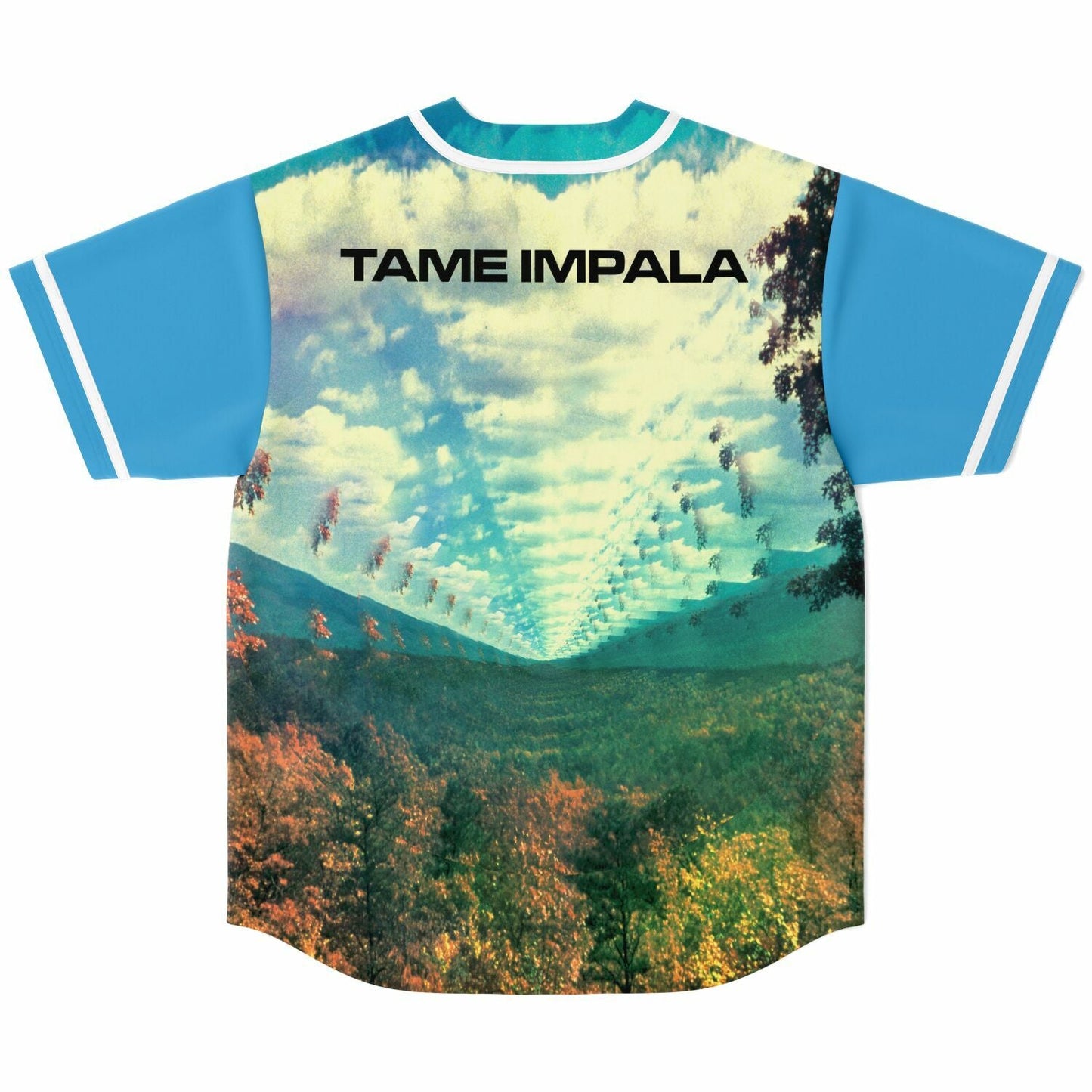 Tame Impala Bright Sky Blue Rave Baseball Jersey