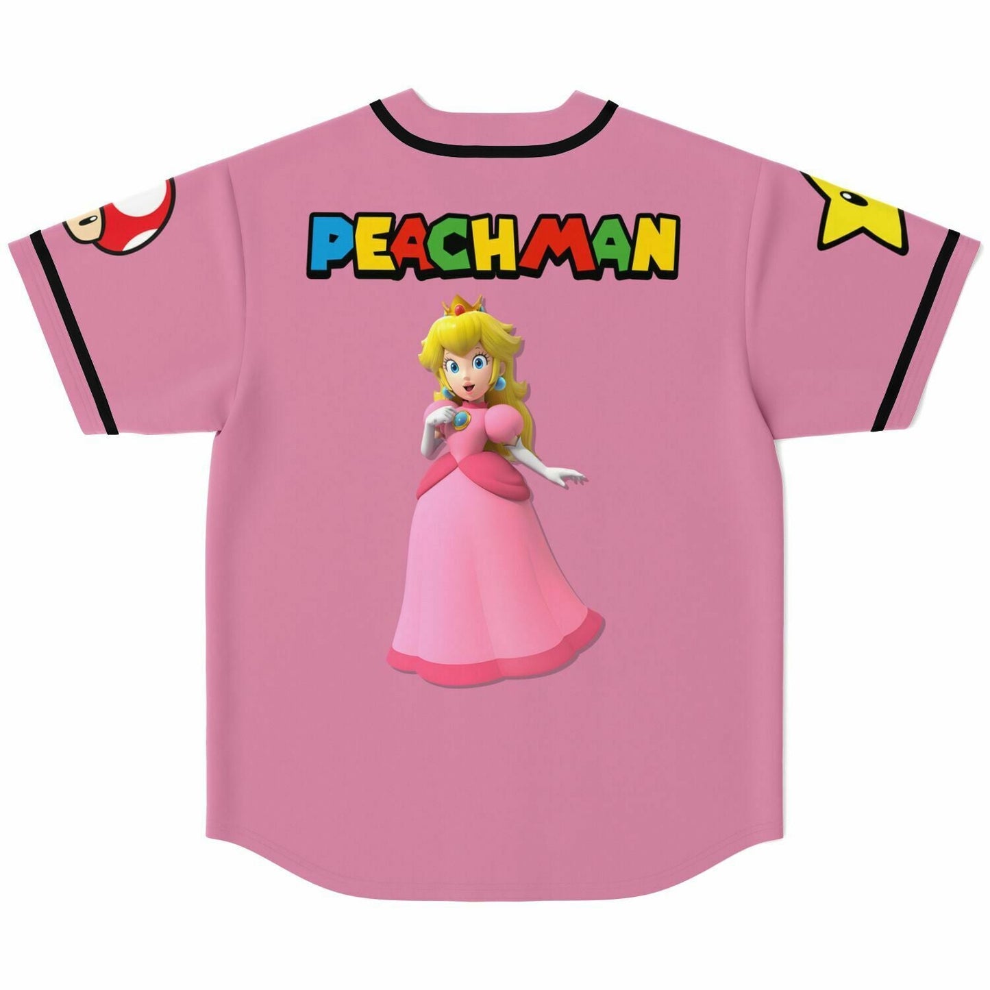 Pink Princess Peach Rave Baseball Jersey