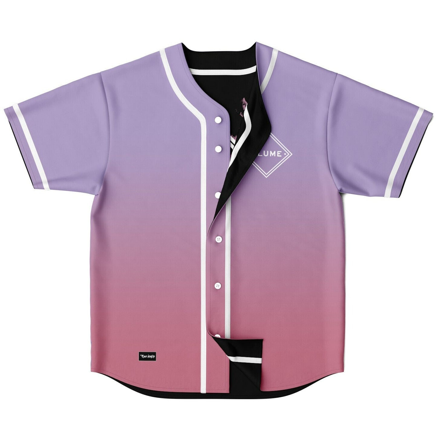 Flume Pink Kaleidoscope Reversible Baseball Jersey