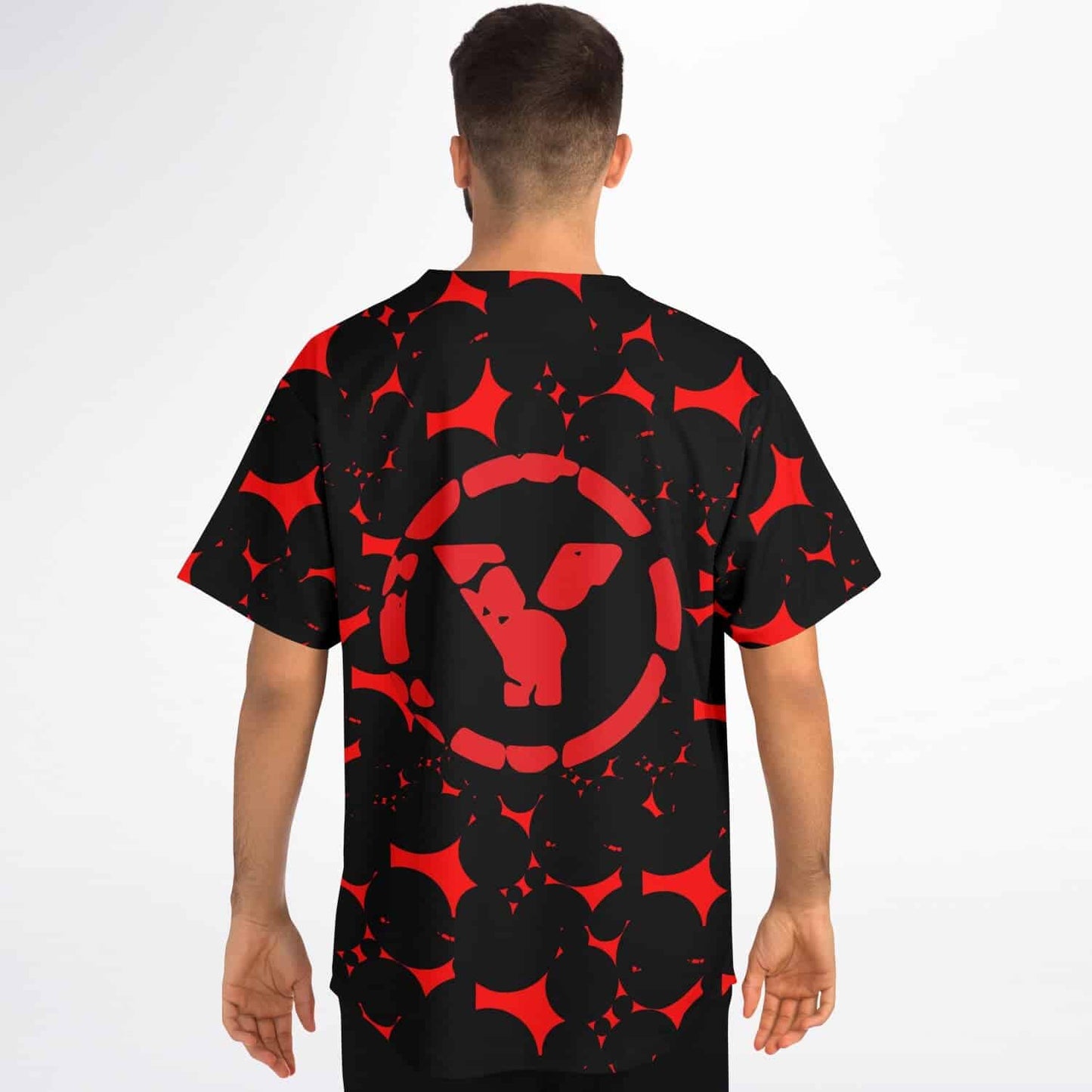 Pryda Black Bright Orbs Rave Baseball Jersey