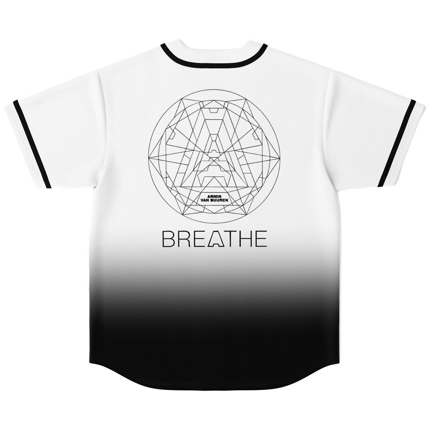 Armin van Buuren White Black Clean Gradient Rave Baseball Jersey