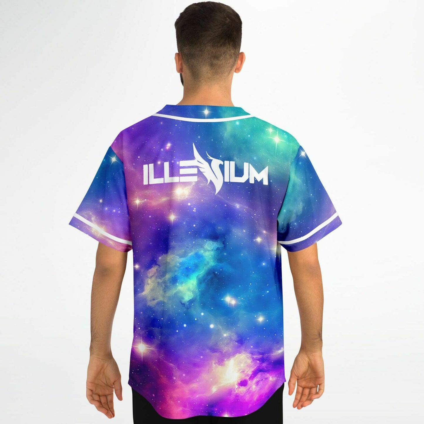 Illenium Galaxy — Cosmic Nebula Rave Baseball Jersey