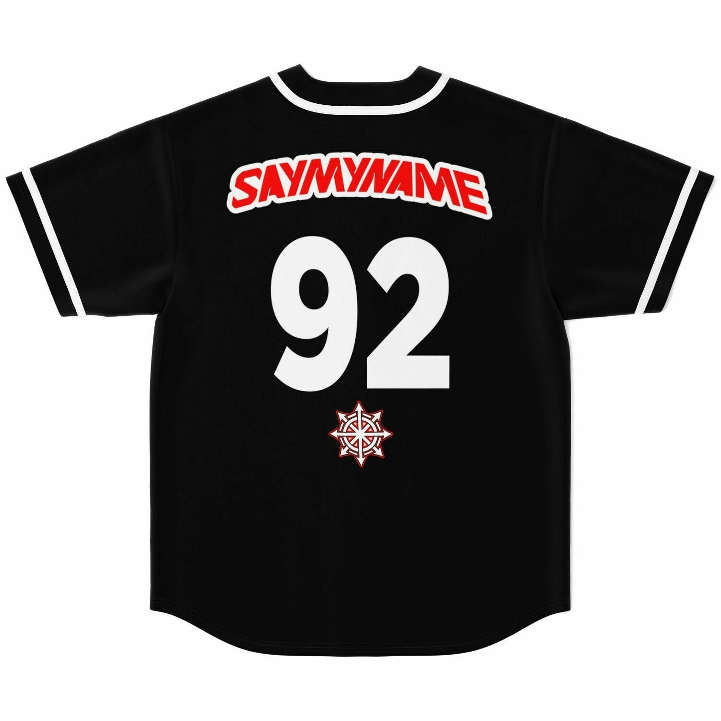 SAYMYNAME Black Compass Rave Baseball Jersey