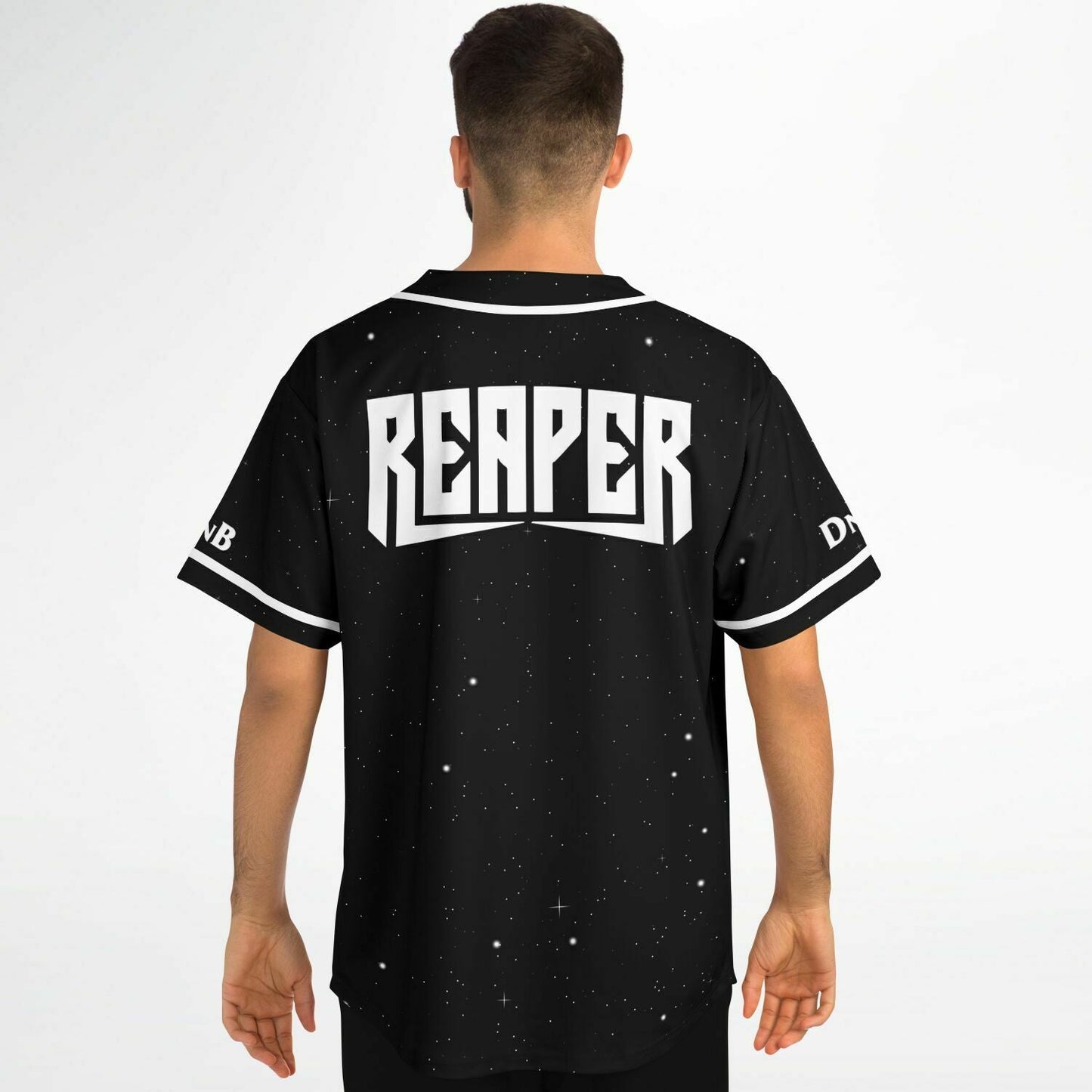 Reaper Black Starfield Rave Baseball Jersey