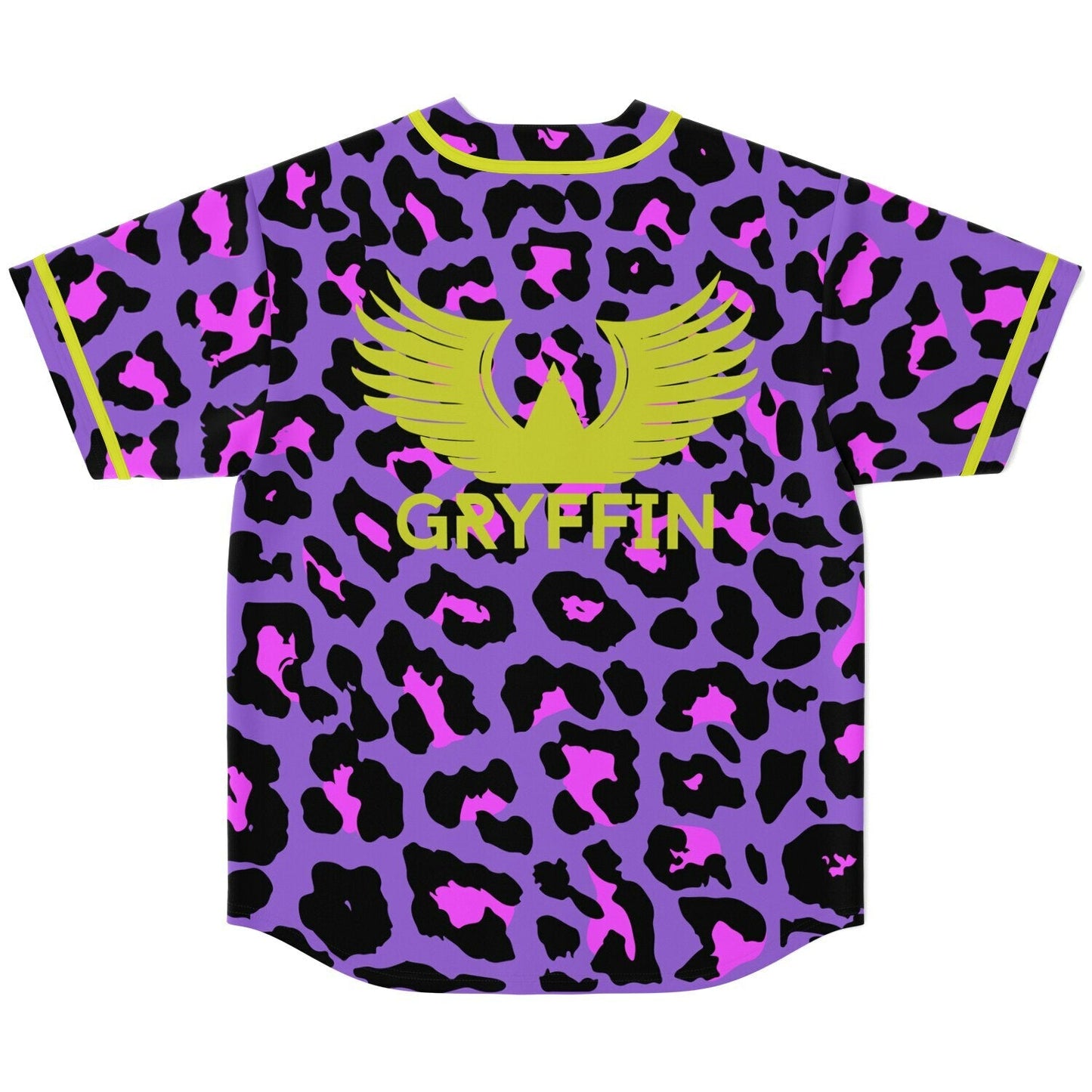 Gryffin Purple Leopard Rave Baseball Jersey
