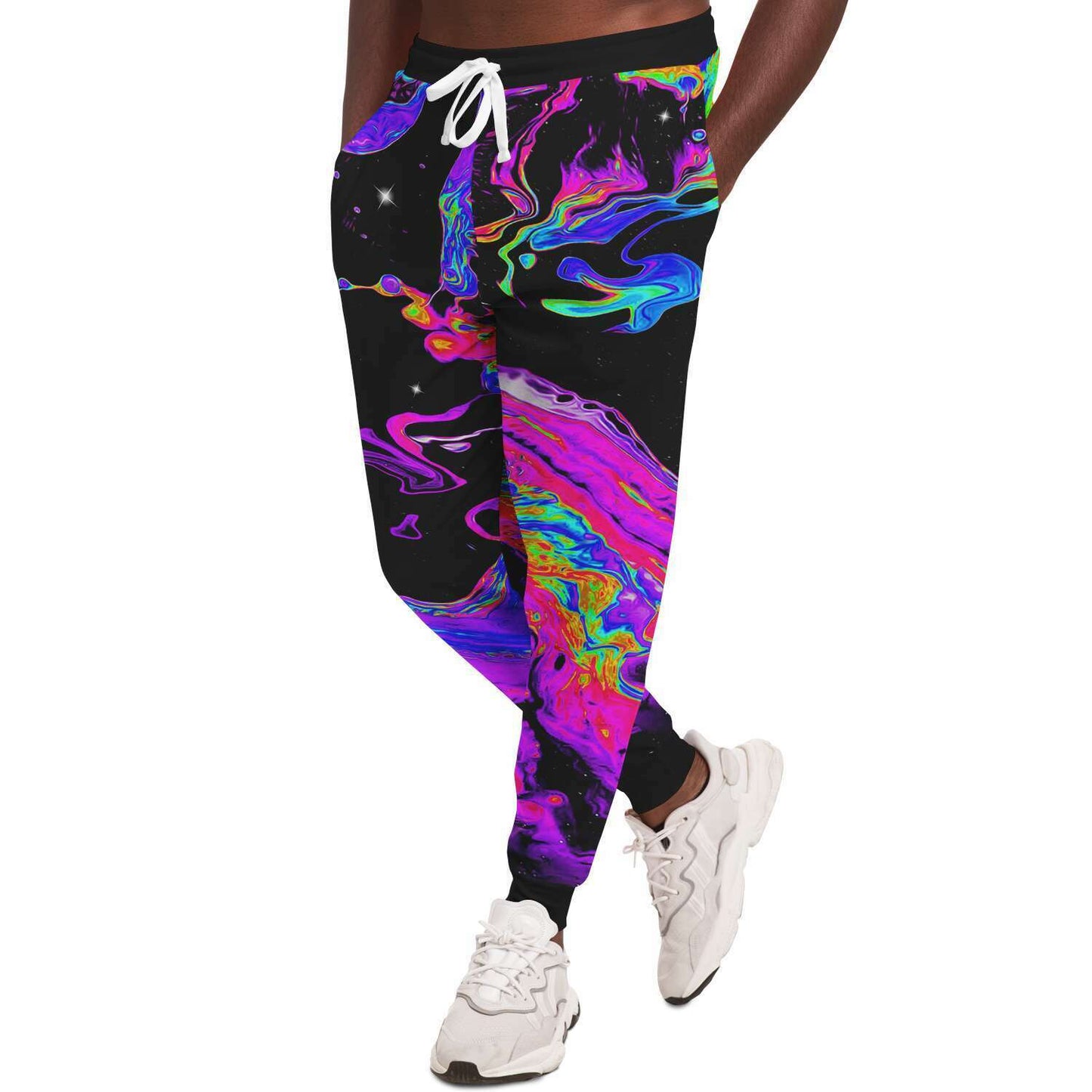 Black Psychedelic Galaxy Rave Joggers