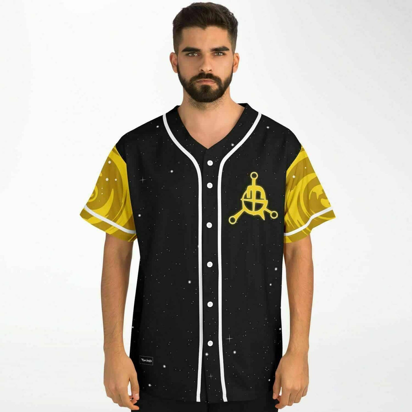 John Summit Black Starry Cosmic Space Rave Baseball Jersey