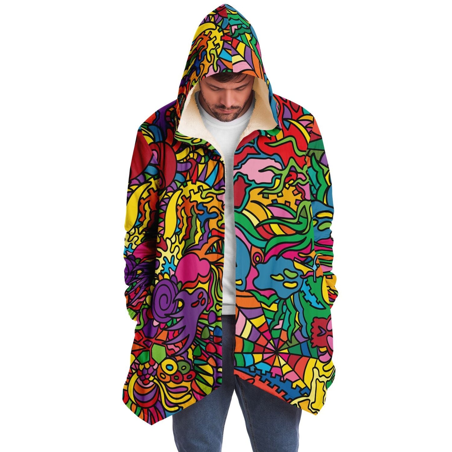 Full Rainbow Dense Psychedelic Rave Cloak