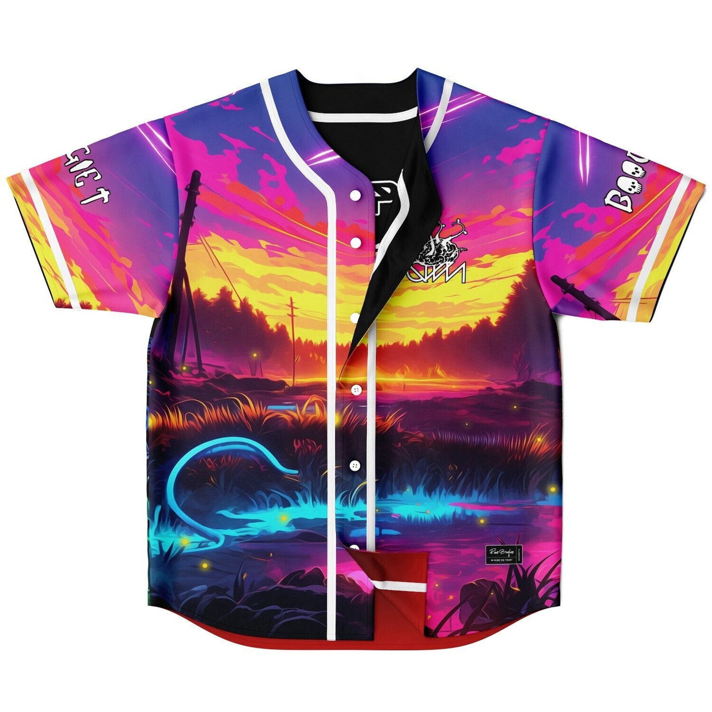 Tape B x Ganja White Night Reversible Baseball Jersey